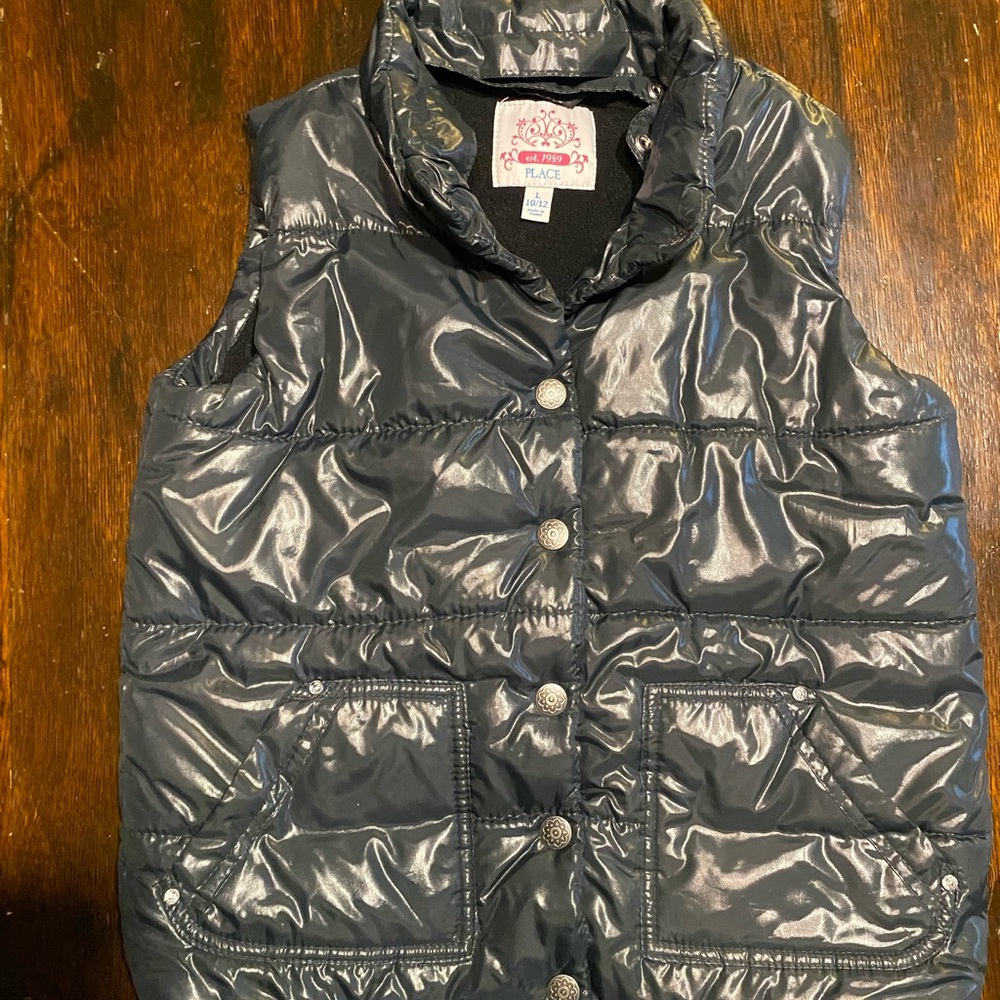 Childrens Place Puffy Vest size L 10/12